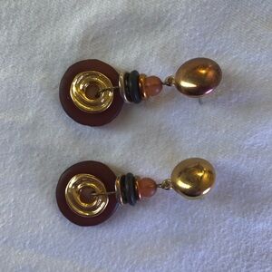 Vintage amber earrings